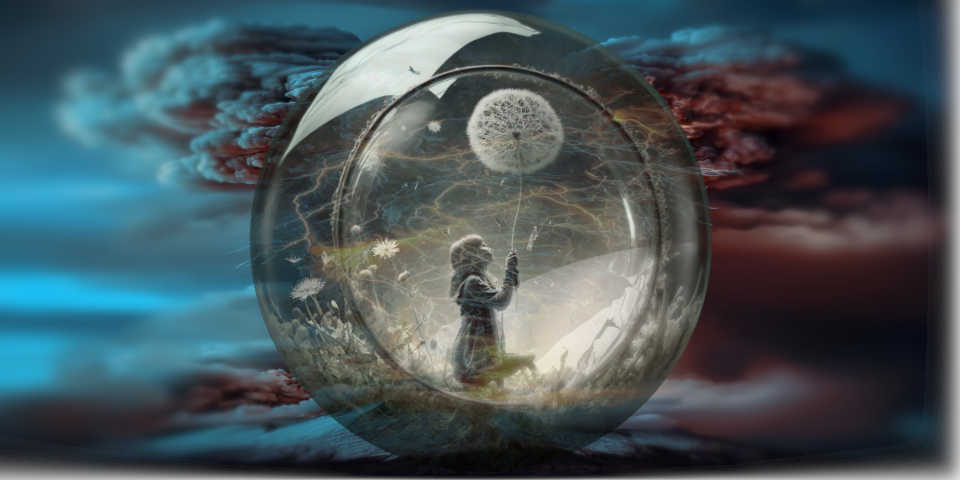 Ребенок и облако